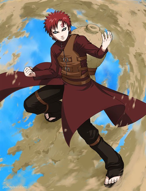 火影忍者NARUTO人物插画：我爱罗(Gaara)