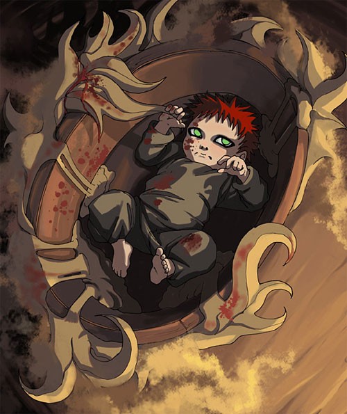 火影忍者NARUTO人物插画：我爱罗(Gaara)