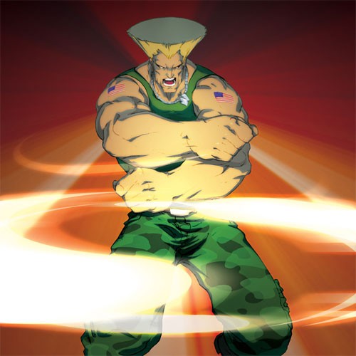 街霸游戏人物插画：GUILE(古烈)