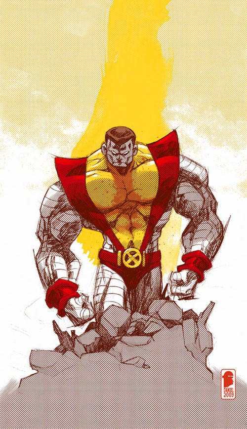 X战警人物插画: 钢巨人(Colossus)