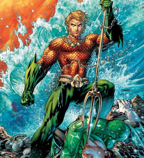 动漫英雄人物：潜水侠(Aquaman)插画