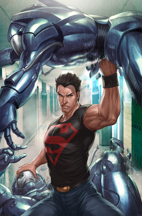 DC漫画英雄人物插画：Superboy