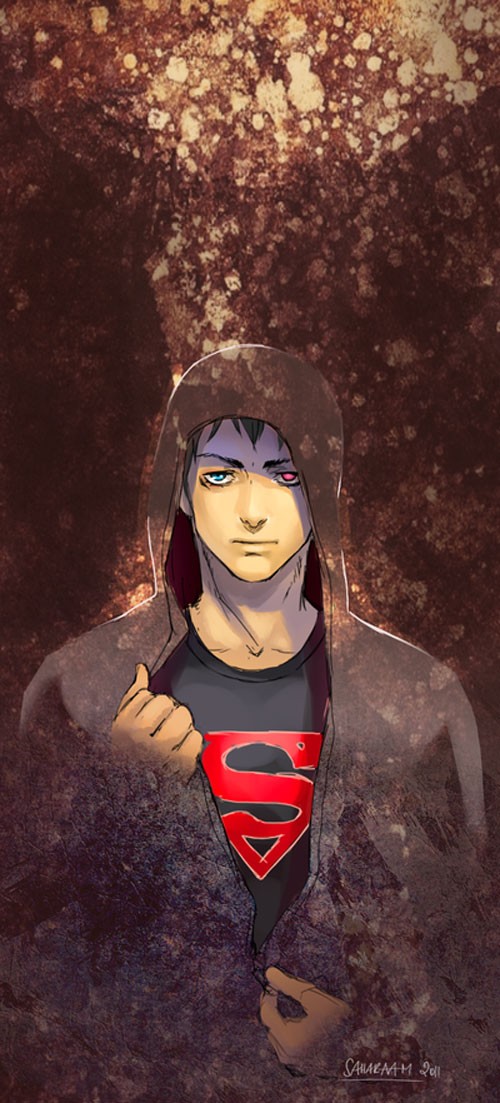 DC漫画英雄人物插画：Superboy