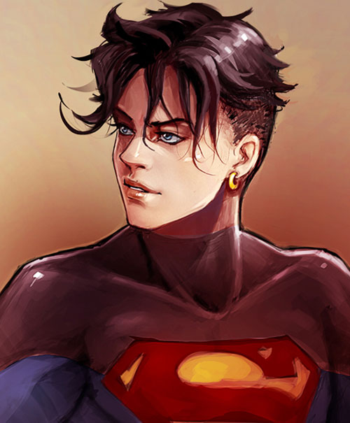 DC漫画英雄人物插画：Superboy