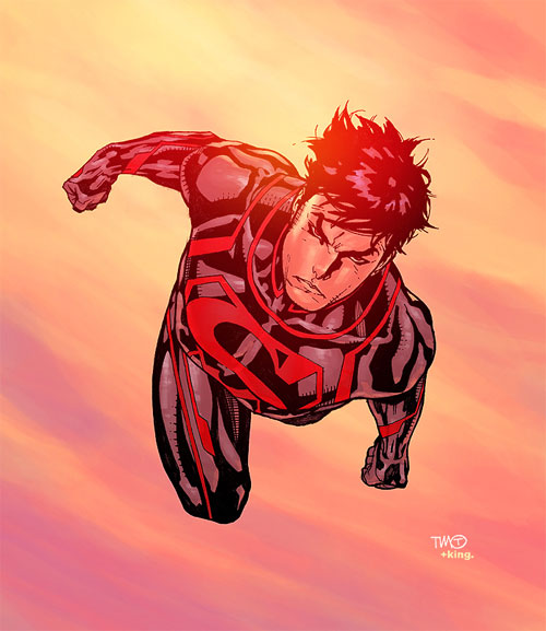 DC漫画英雄人物插画：Superboy