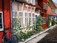法国艺术家MarieClaire风景和花卉绘画欣赏