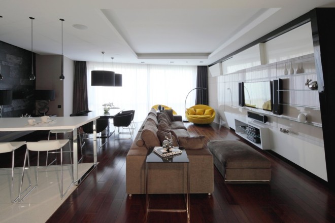 Geometrix&nbsp;Design:&nbsp;莫斯科公寓设计