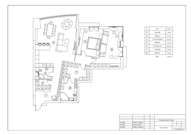 Geometrix&nbsp;Design:&nbsp;莫斯科公寓设计