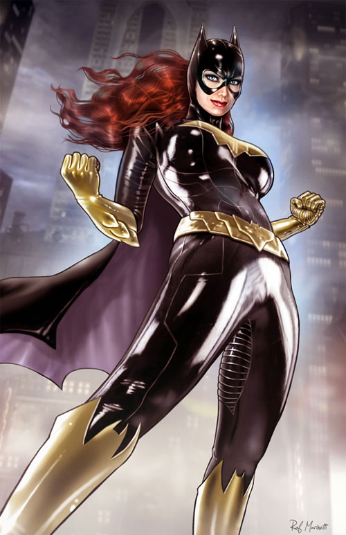 动漫英雄人物：蝙蝠女(Batgirl)插画欣赏