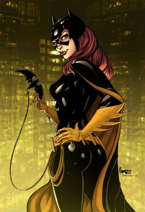 动漫英雄人物：蝙蝠女(Batgirl)插画欣赏