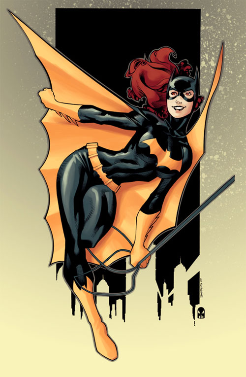 动漫英雄人物：蝙蝠女(Batgirl)插画欣赏