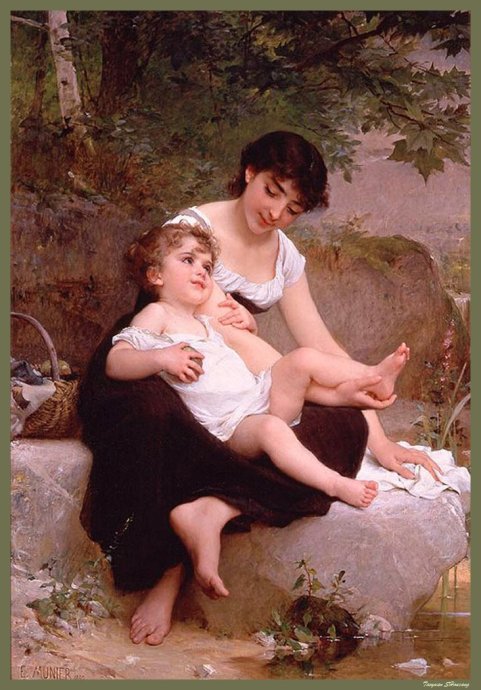 法国学院派画家Emile Munier (1840 - 1895)作品欣赏