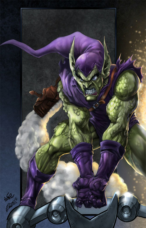 动漫人物插画：绿魔人(Green Goblin)