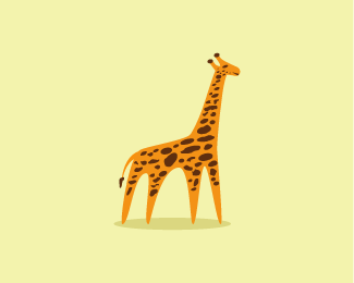 标志设计元素运用实例：长颈鹿