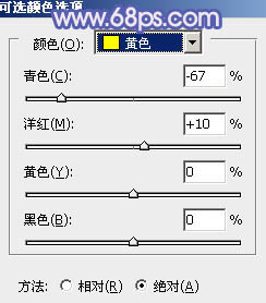 Photoshop给树林人物图片加上流行的蓝紫色