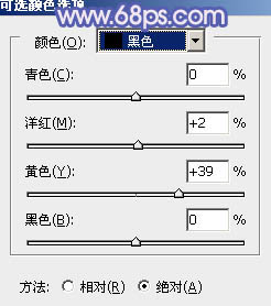 Photoshop给树林人物图片加上流行的蓝紫色