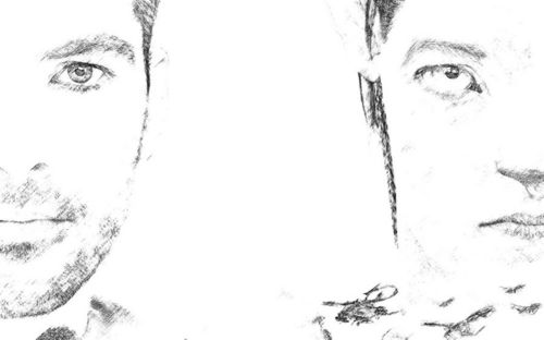 PS教程：PS快速将照片转成逼真素描特效