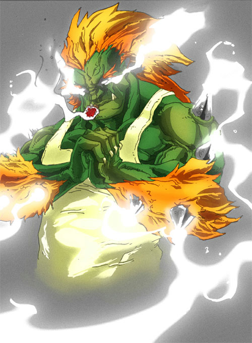 街霸游戏人物插画：Blanka