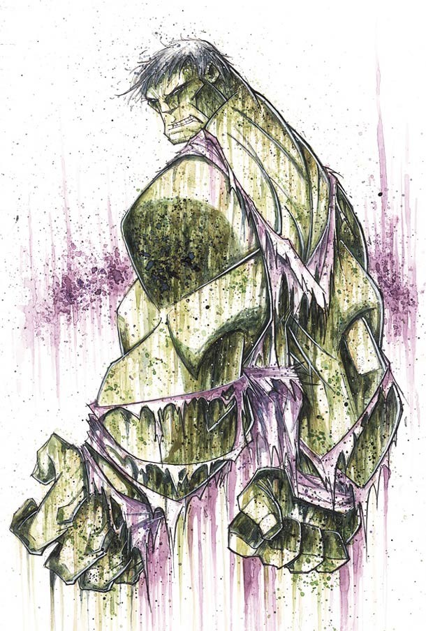 Rob Duenas水彩风格的超级英雄人物插画