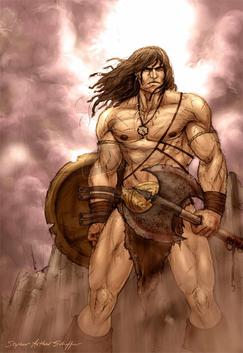 插画人物欣赏：Conan the Barbarian(野蛮人柯南)