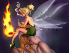 迪斯尼卡通人物插画：奇妙仙子(Tinker Bell)