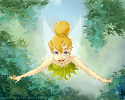 迪斯尼卡通人物插画：奇妙仙子(Tinker Bell)