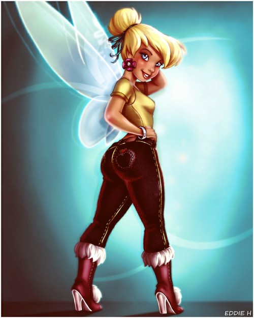 迪斯尼卡通人物插画：奇妙仙子(Tinker Bell)