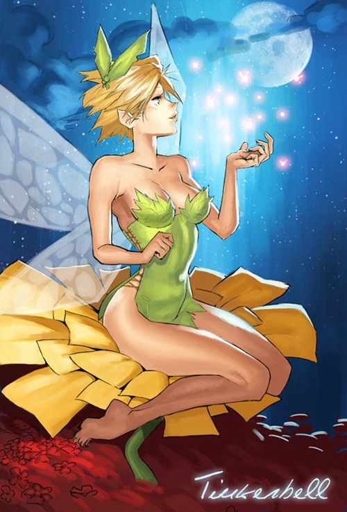 迪斯尼卡通人物插画：奇妙仙子(Tinker Bell)