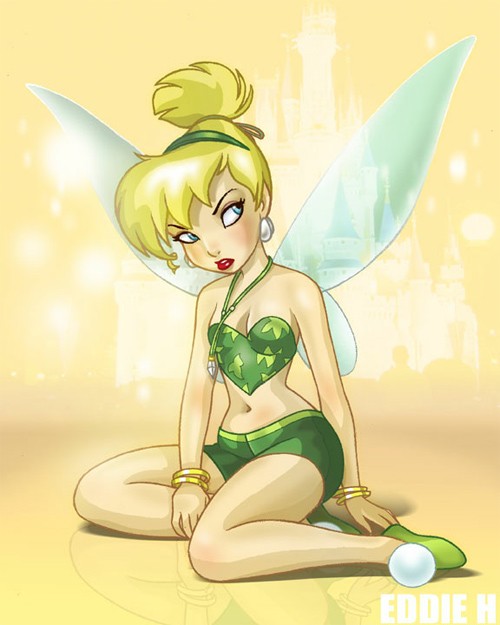 迪斯尼卡通人物插画：奇妙仙子(Tinker Bell)