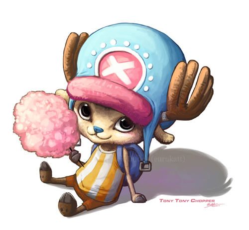 海贼王漫画人物插画：托尼托尼·乔巴(Tony Tony Chopper )