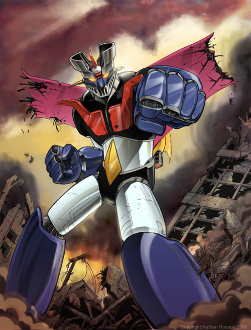 漫画人物插画：铁甲万能侠(Mazinger Z)