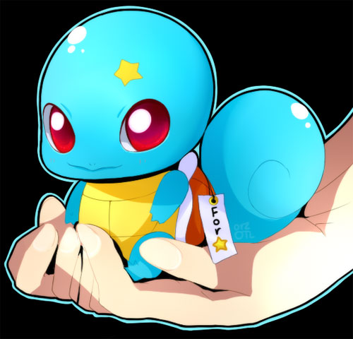 口袋妖怪角色插画: 杰尼龟(Squirtle)