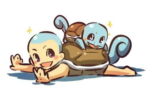 口袋妖怪角色插画: 杰尼龟(Squirtle)