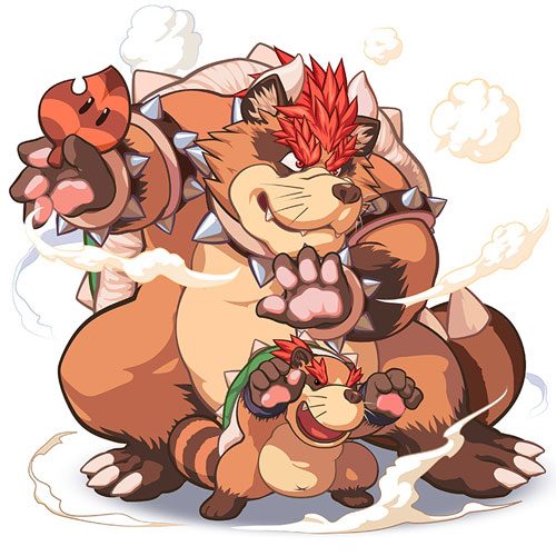 《超级玛丽》游戏角色插画：Bowser Koopa(库巴)