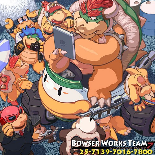 《超级玛丽》游戏角色插画：Bowser Koopa(库巴)