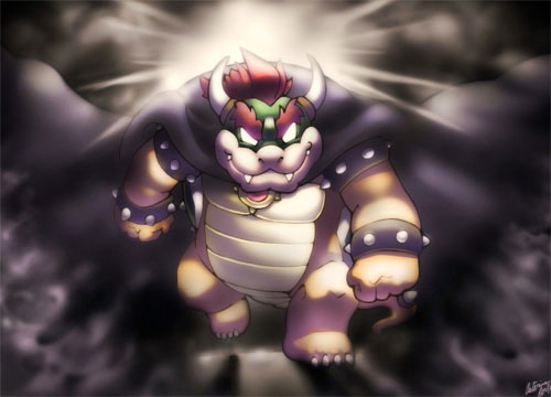 《超级玛丽》游戏角色插画：Bowser Koopa(库巴)