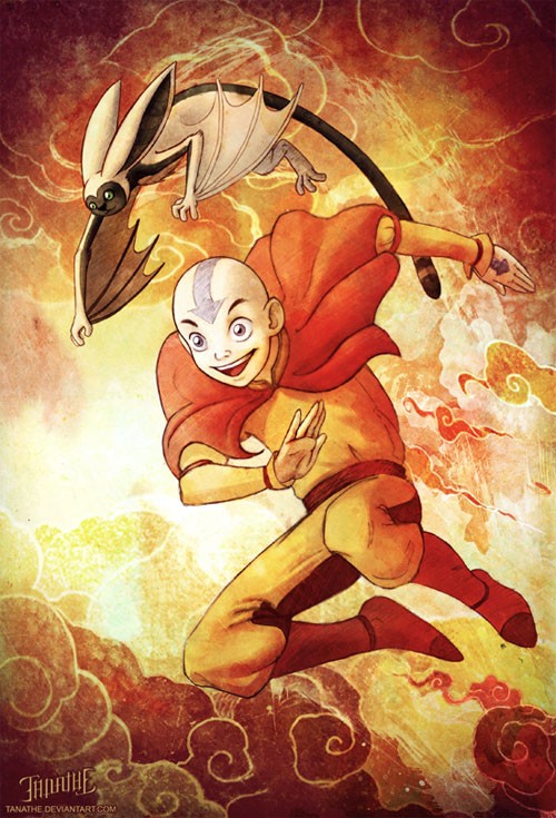 《降世神通：最后的气宗》动漫人物插画：Aang