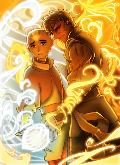 《降世神通：最后的气宗》动漫人物插画：Aang