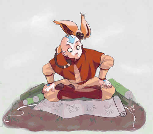 《降世神通：最后的气宗》动漫人物插画：Aang