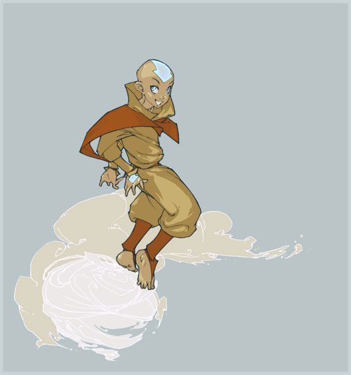 《降世神通：最后的气宗》动漫人物插画：Aang