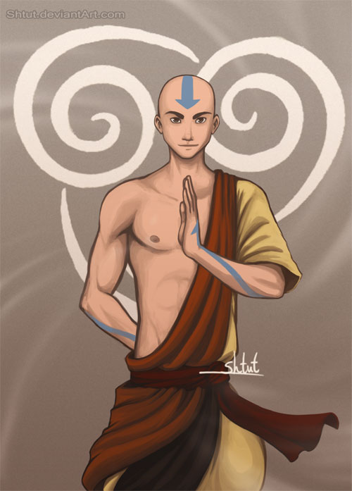 《降世神通：最后的气宗》动漫人物插画：Aang