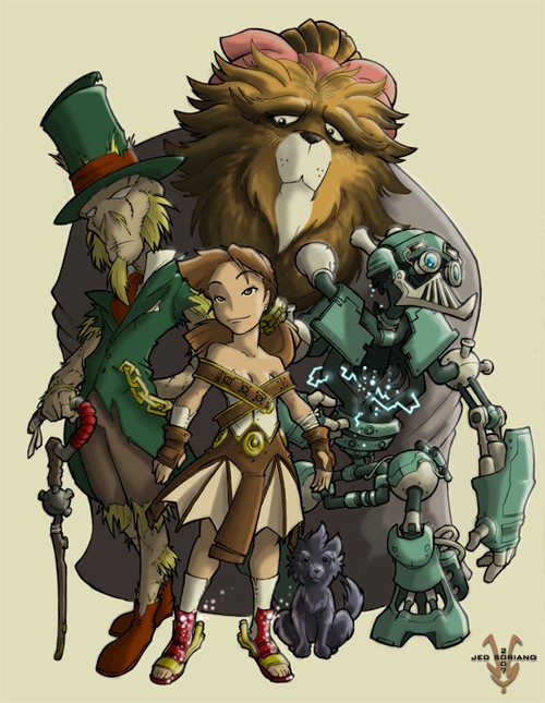 绿野仙踪(Wizard of Oz)角色插画欣赏