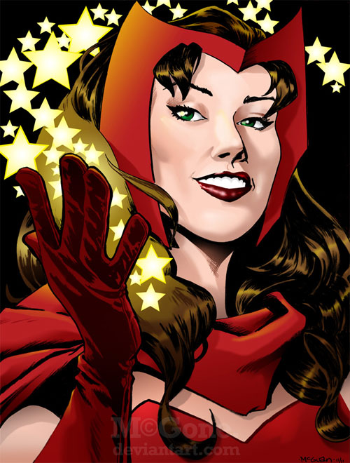 Marvel漫画人物: 红女巫(Scarlet Witch)