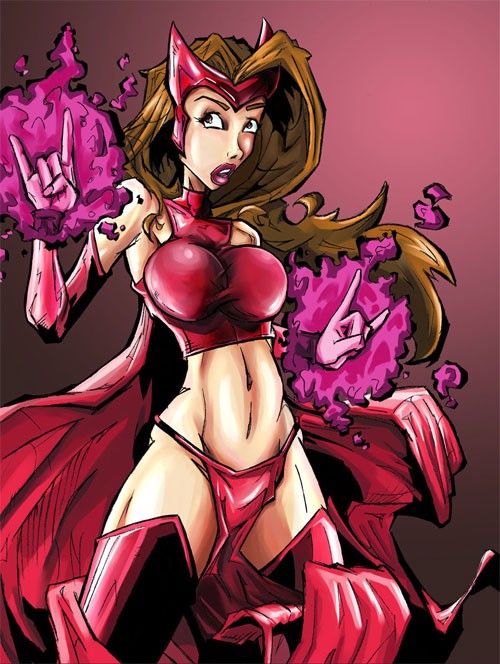 Marvel漫画人物: 红女巫(Scarlet Witch)