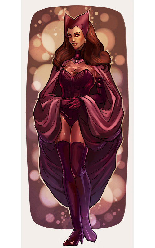 Marvel漫画人物: 红女巫(Scarlet Witch)