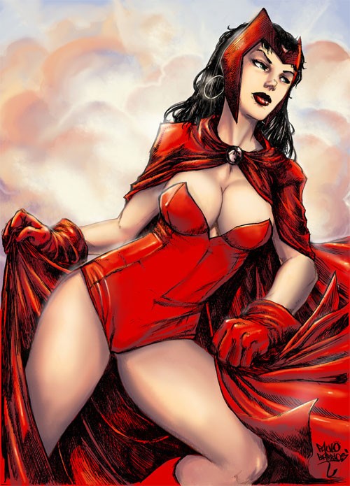 Marvel漫画人物: 红女巫(Scarlet Witch)