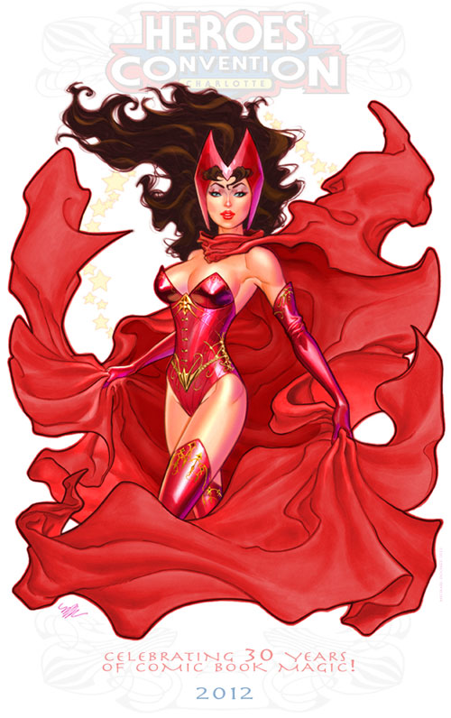 Marvel漫画人物: 红女巫(Scarlet Witch)