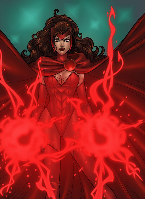 Marvel漫画人物: 红女巫(Scarlet Witch)