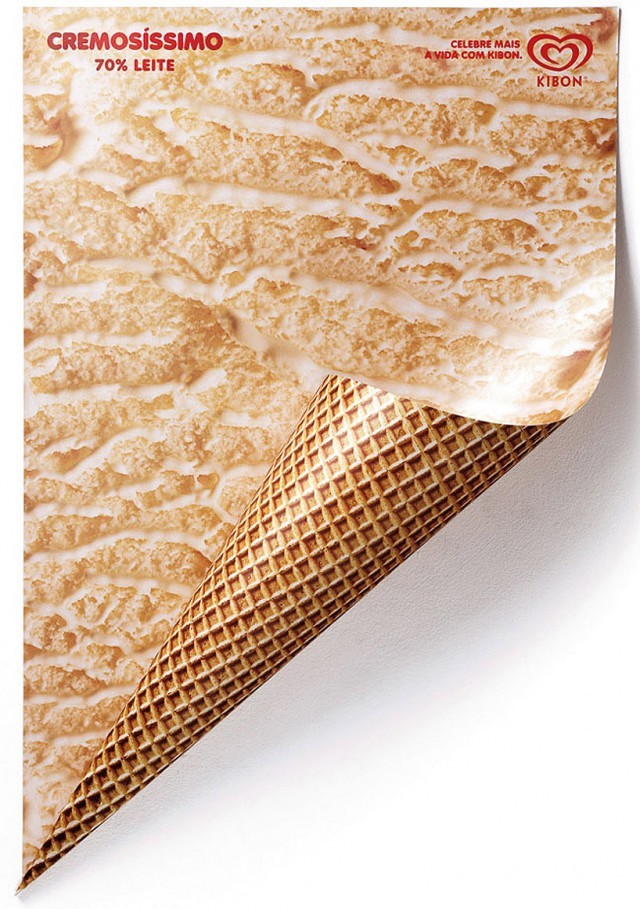 Kibon冰淇淋创意海报设计