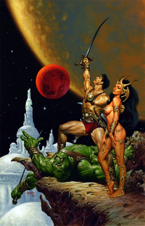 插画欣赏：火星上的John Carter